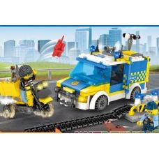 Lego tipli Minecraft blok konstruktoru "Polis patrul" 251 hissə